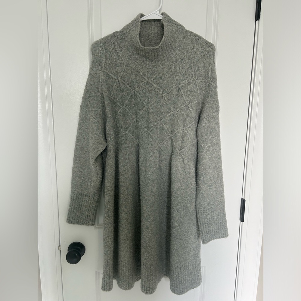 Free People Jaci Long Sleeve Mock Neck Sweater Dress
